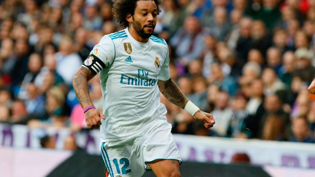 Marcelo, ante el Málaga Foto: Manu Laya / El Bernabéu