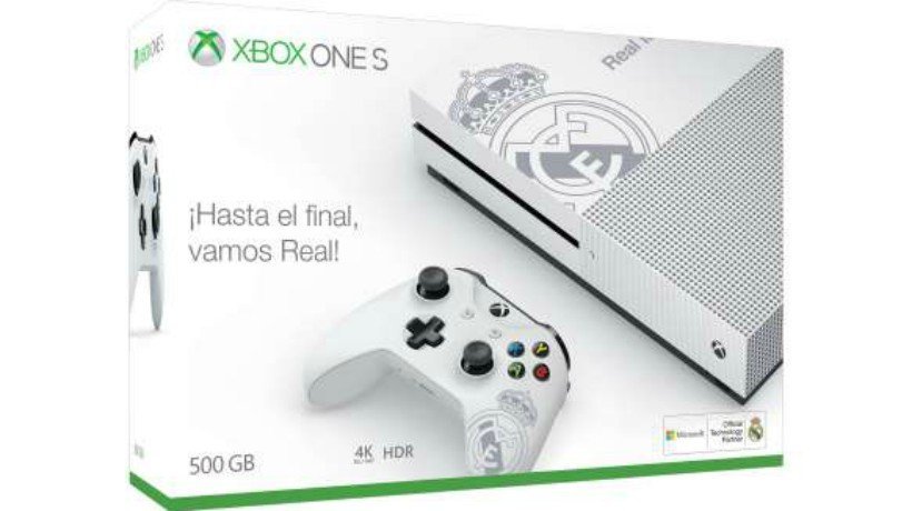Xbox One S con los colores del Real Madrid