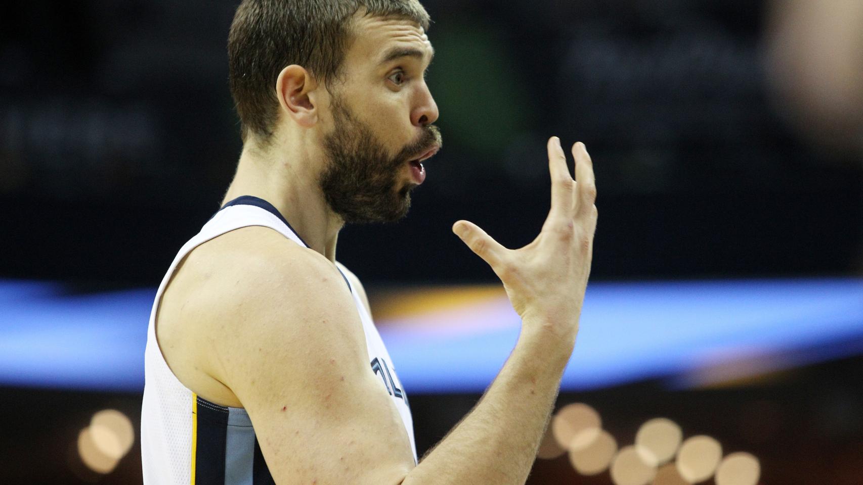 Marc Gasol, en un partido con los Grizzlies esta temporada.