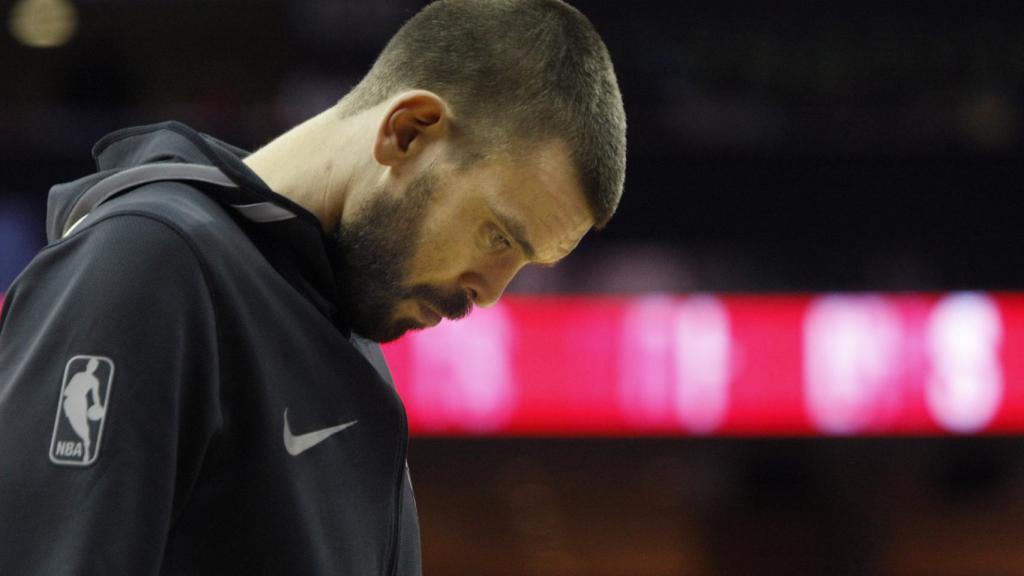 Marc Gasol, en el partido ante los Nets, el encuentro que provocó la 'guerra' en los Grizzlies.