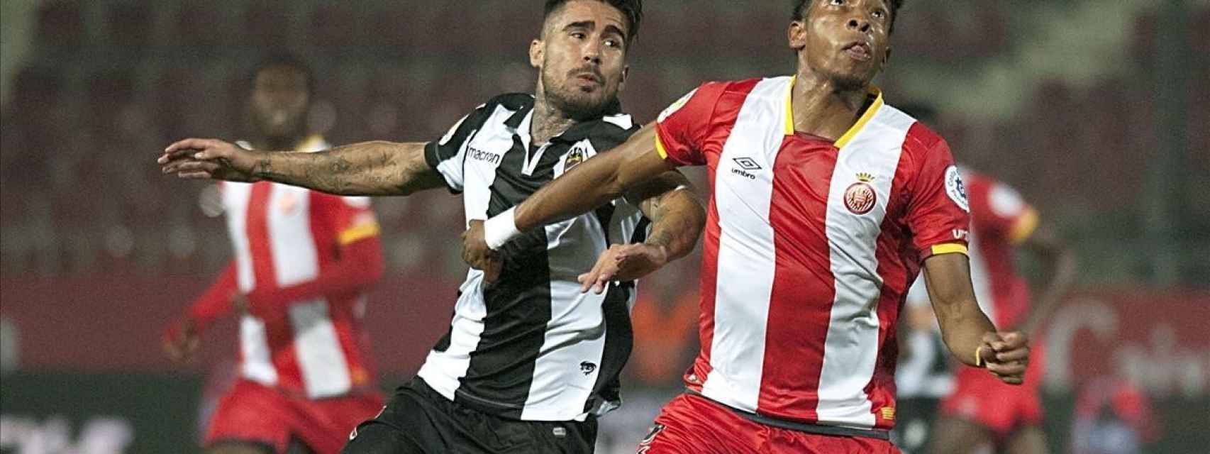 Imagen del Girona - Levante del partido de ida de Copa.