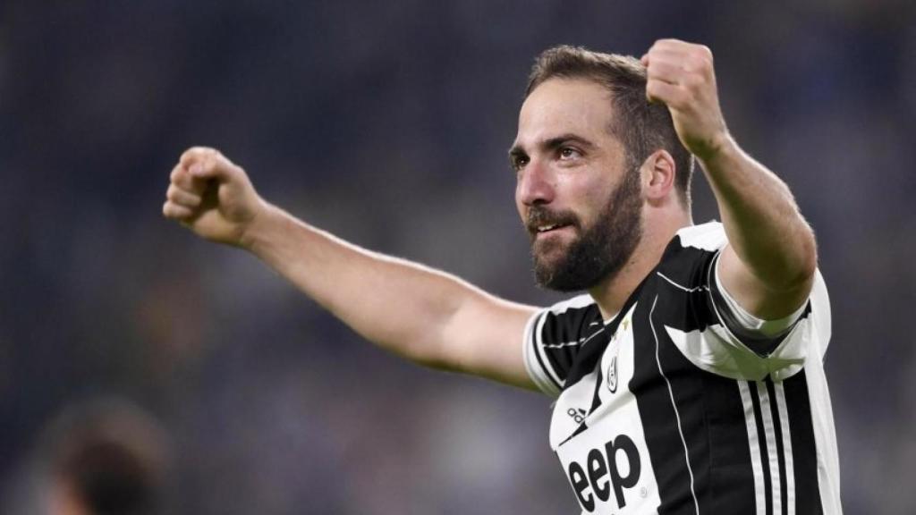 Higuaín con la Juventus. Foto juventus.com