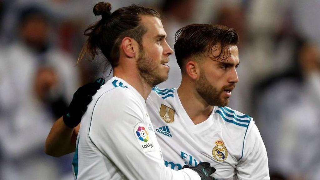 Gareth Bale felicita a Borja Mayoral por sus dos goles