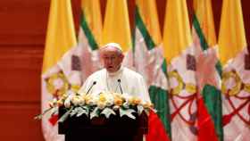 El Papa Francisco en su discurso en Birmania.