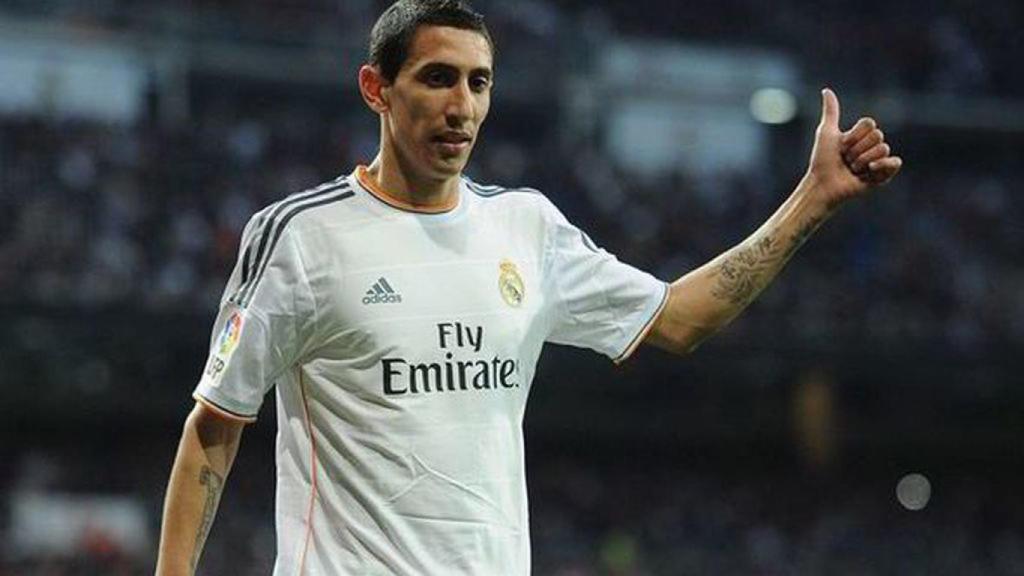 Di María, durante un partido con el Real Madrid.