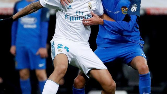 Dani Ceballos,en el partido de Copa ante el Fuenlabrada.