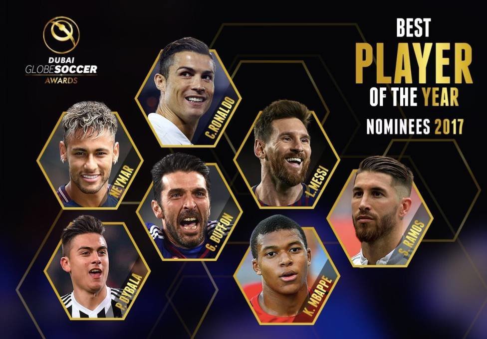 El Real Madrid arrasa en las nominaciones a los Globe Soccer