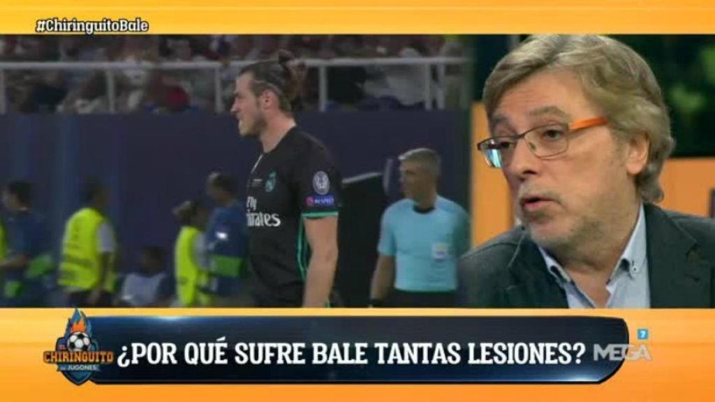 Damían González, tajante sobre Bale en El Chiringuito. Foto: Twitter (@elchiringuitotv)