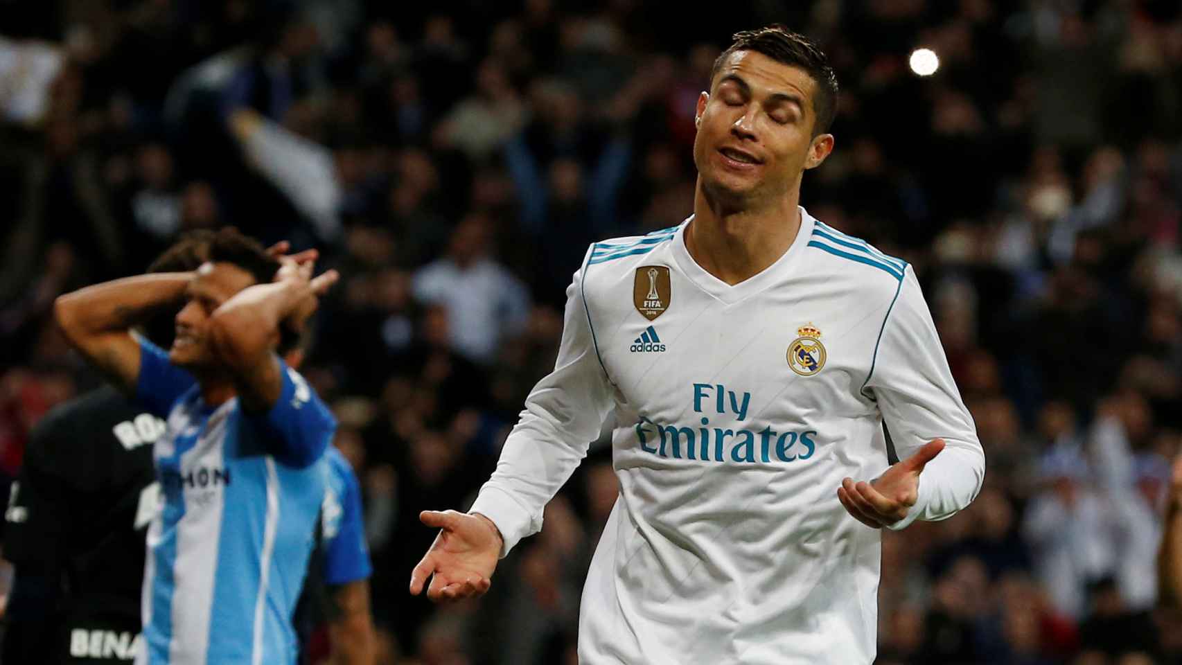 Cristiano Ronaldo, durante un partido con el Madrid.