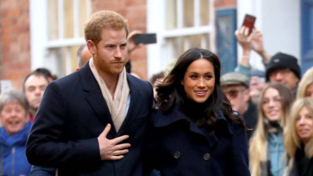 Meghan Markle y el príncipe Harry en  su primer acto oficial juntos