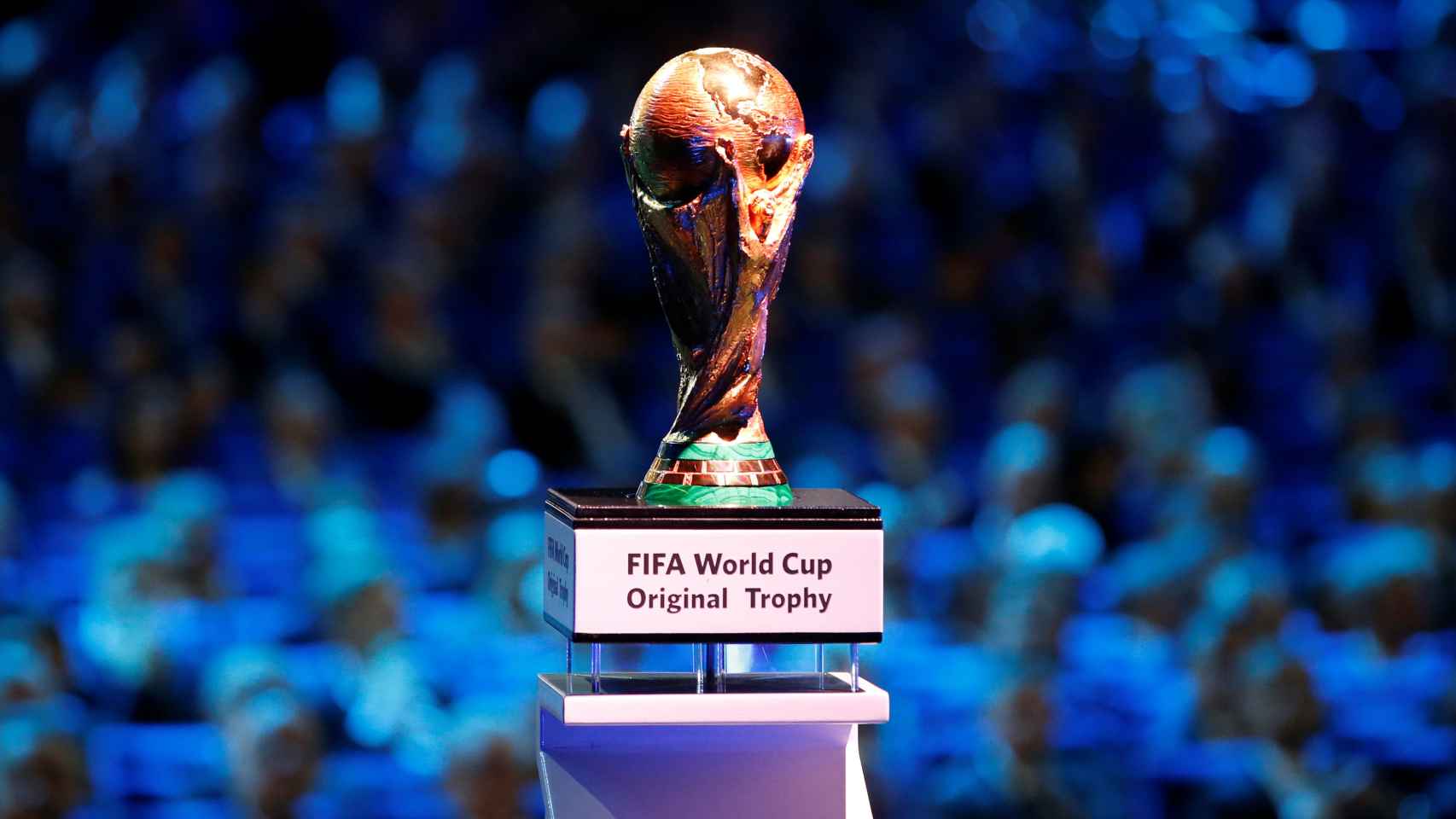 La Copa del Mundo presidió el evento.