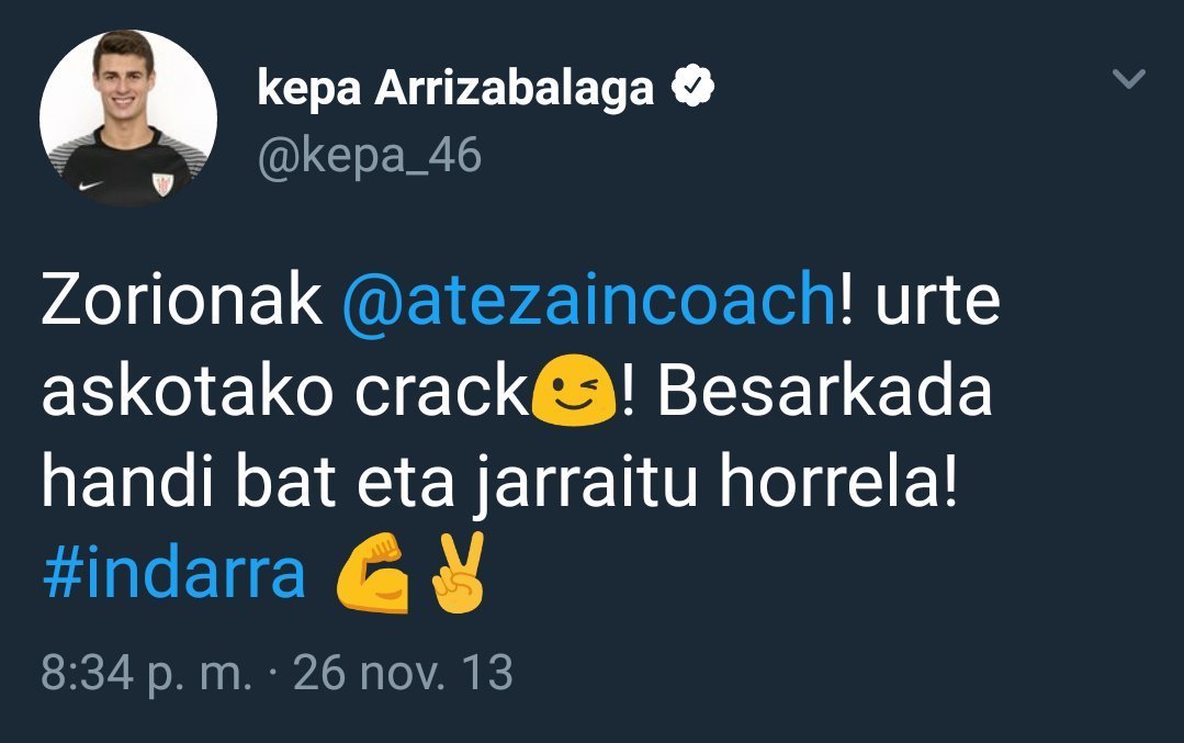 El intercambio de tuits de Kepa y Llopis que le acerca al Madrid