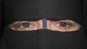 La periodista de EL ESPAÑOL tras el niqab