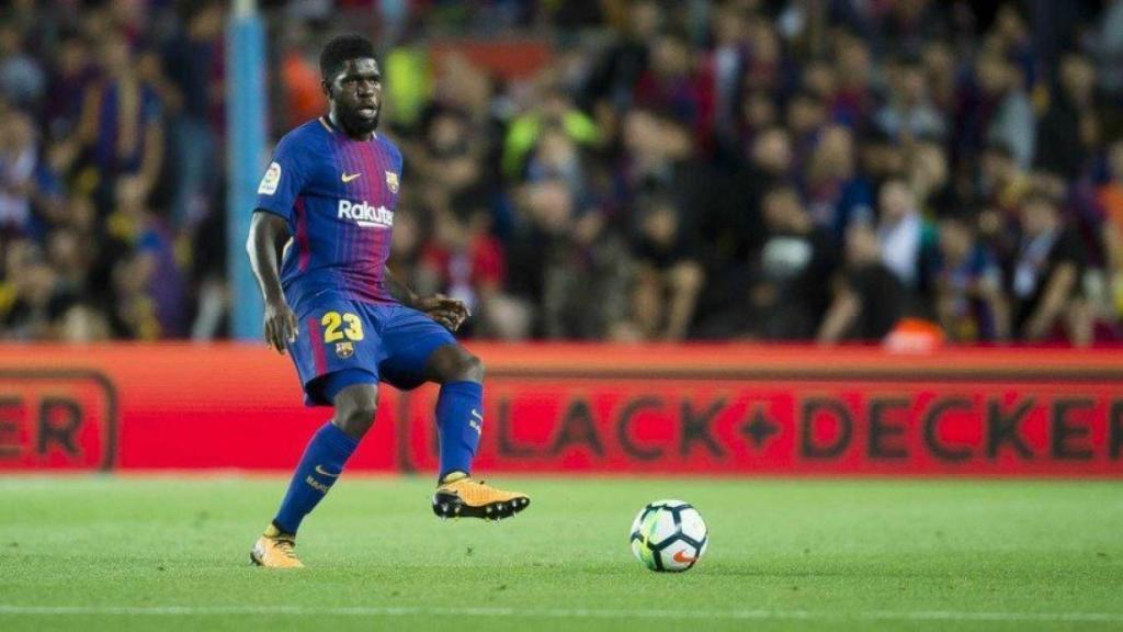 Umtiti, en un partido con el Barcelona. Foto: fcbarcelona.es