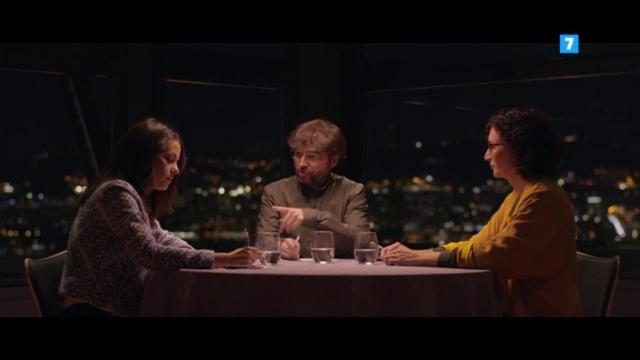 Arrimadas, Rovira y Jordi Évole, durante el debate.