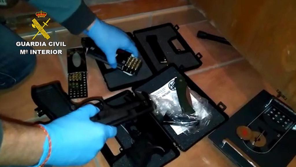 Imagen de las armas transformadas que han sido incautadas.