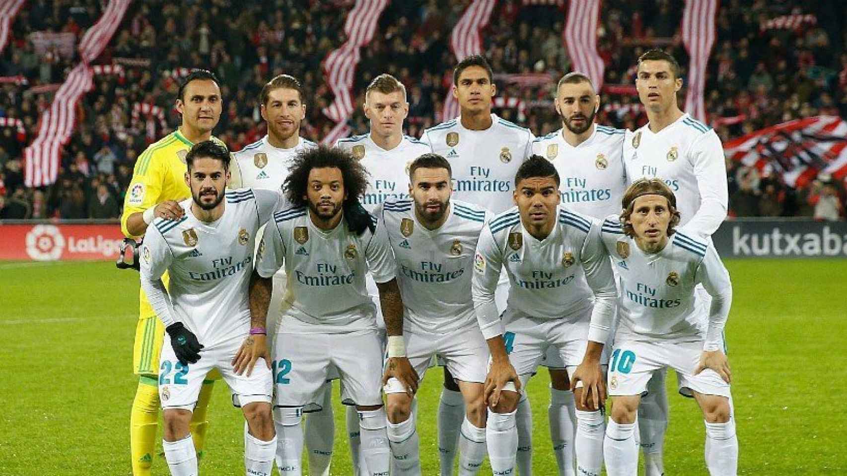 Once titular del Real Madrid contra el Athletic