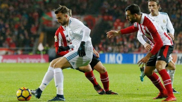 Mayoral, con el balón