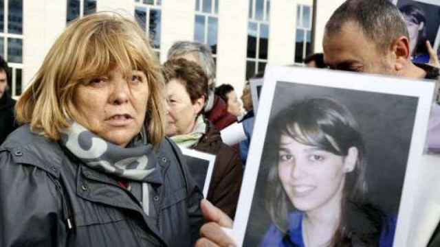 Asun Casasola, la madre de la joven Nagore Laffage asesinada en Sanfermines, durante el juicio celebrado en Pamplona.