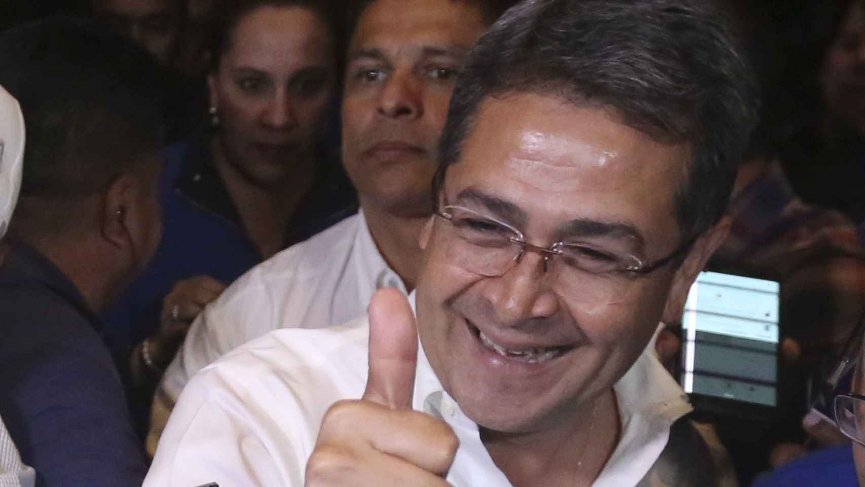 El ganador de las elecciones, Juan Orlando Hernández.