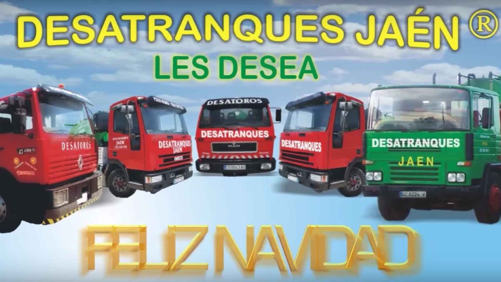 Felicitación de Navidad de Desatranques Jaén.