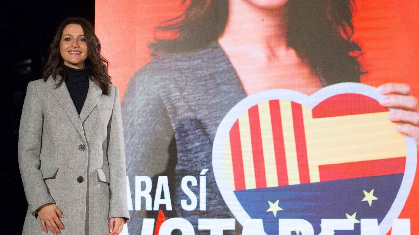 Inés Arrimadas, en el inicio de la campaña.
