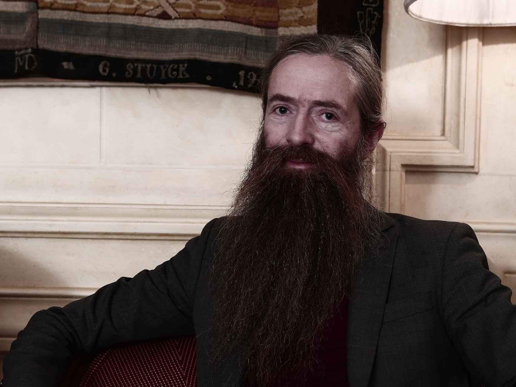 Aubrey de Grey, durante la entrevista.