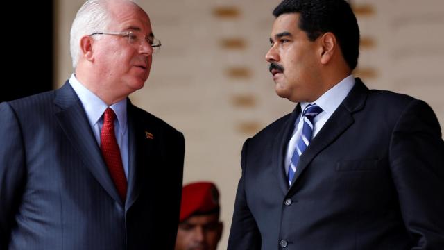 Rafael Ramírez y Nicolás Maduro en una imagen de archivo.