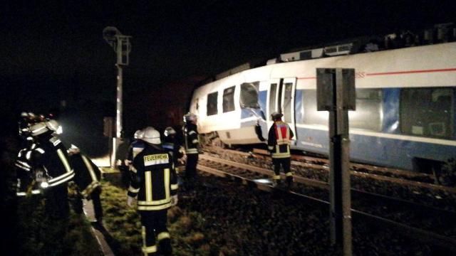 Estado del tren tras el choque