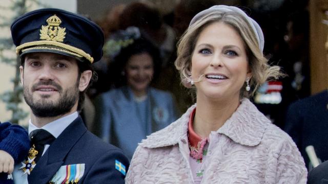 Magdalena de Suecia con su hermano el príncipe Carl Philip.