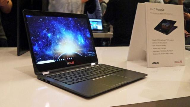 asus novago windows 10 procesador qualcomm snapdragon 835