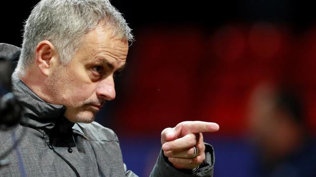 Mourinho en el partido de Champions ante el CSKA de Moscú.