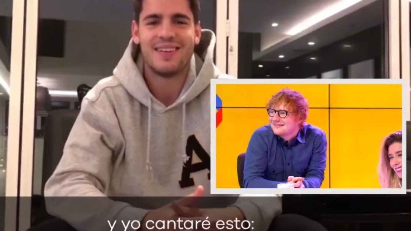 Álvaro Morata manda un mensaje a Ed Sheeran