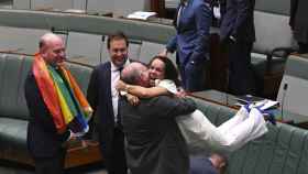 La celebración ene el Parlamento australiano.