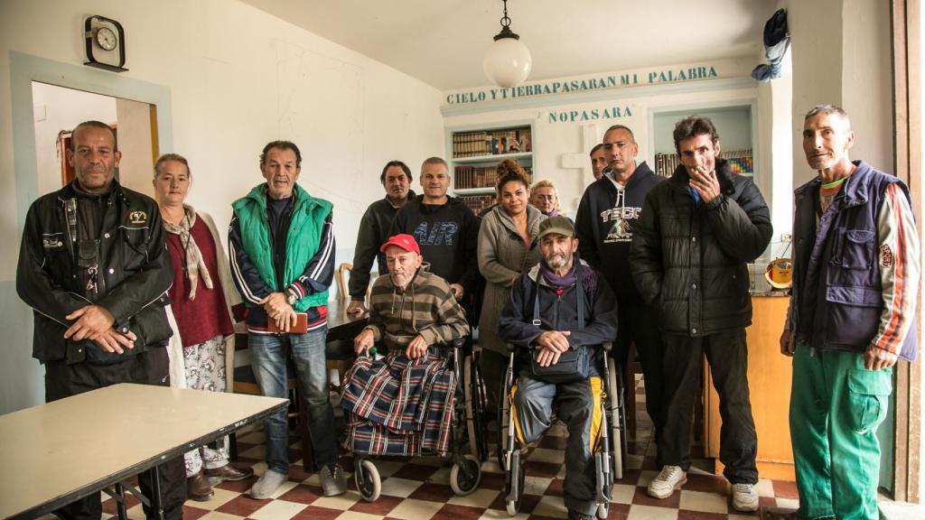 Varias de las personas que en la actualidad encuentran cobijo en La Casa de la Buena Vida.