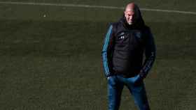 Zidane, durante un entrenamiento.