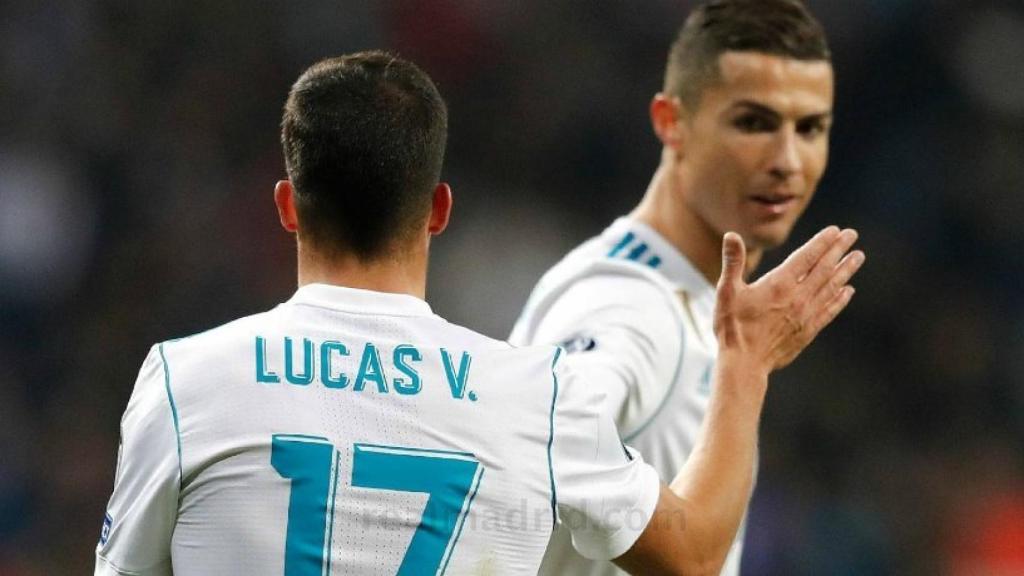 Lucas Vázquez y Cristiano Ronaldo