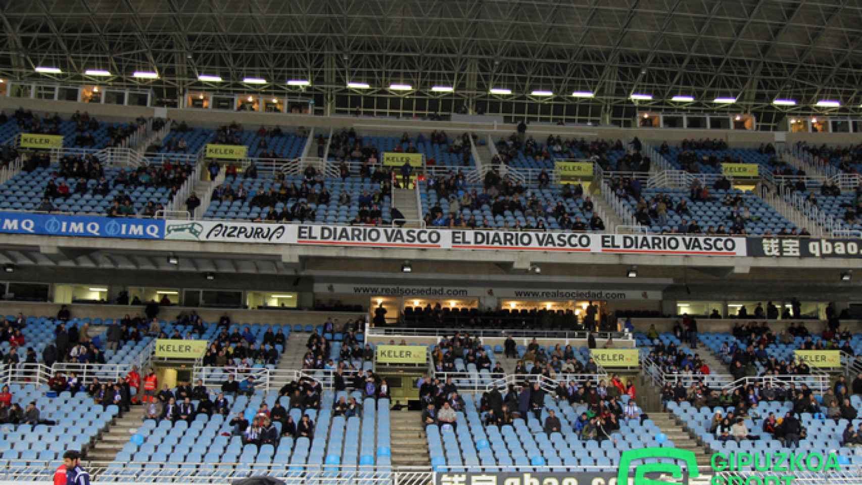 Imagen de archivo de una de las gradas del estadio de Anoeta.