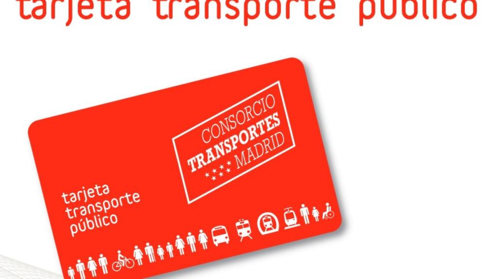 Tarjeta multitransporte de Madrid.