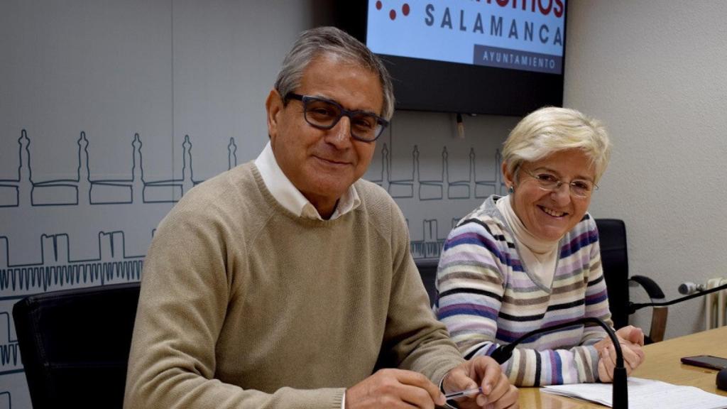 Gabriel Risco Pilar Moreno concejales Ganemos Salamanca 2017