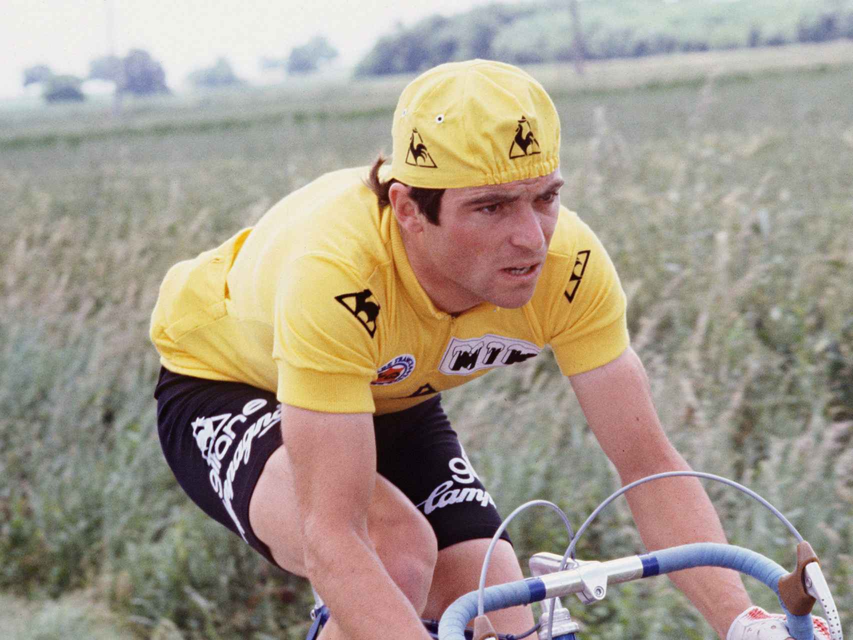 Bernard Hinault en un Tour de Francia.