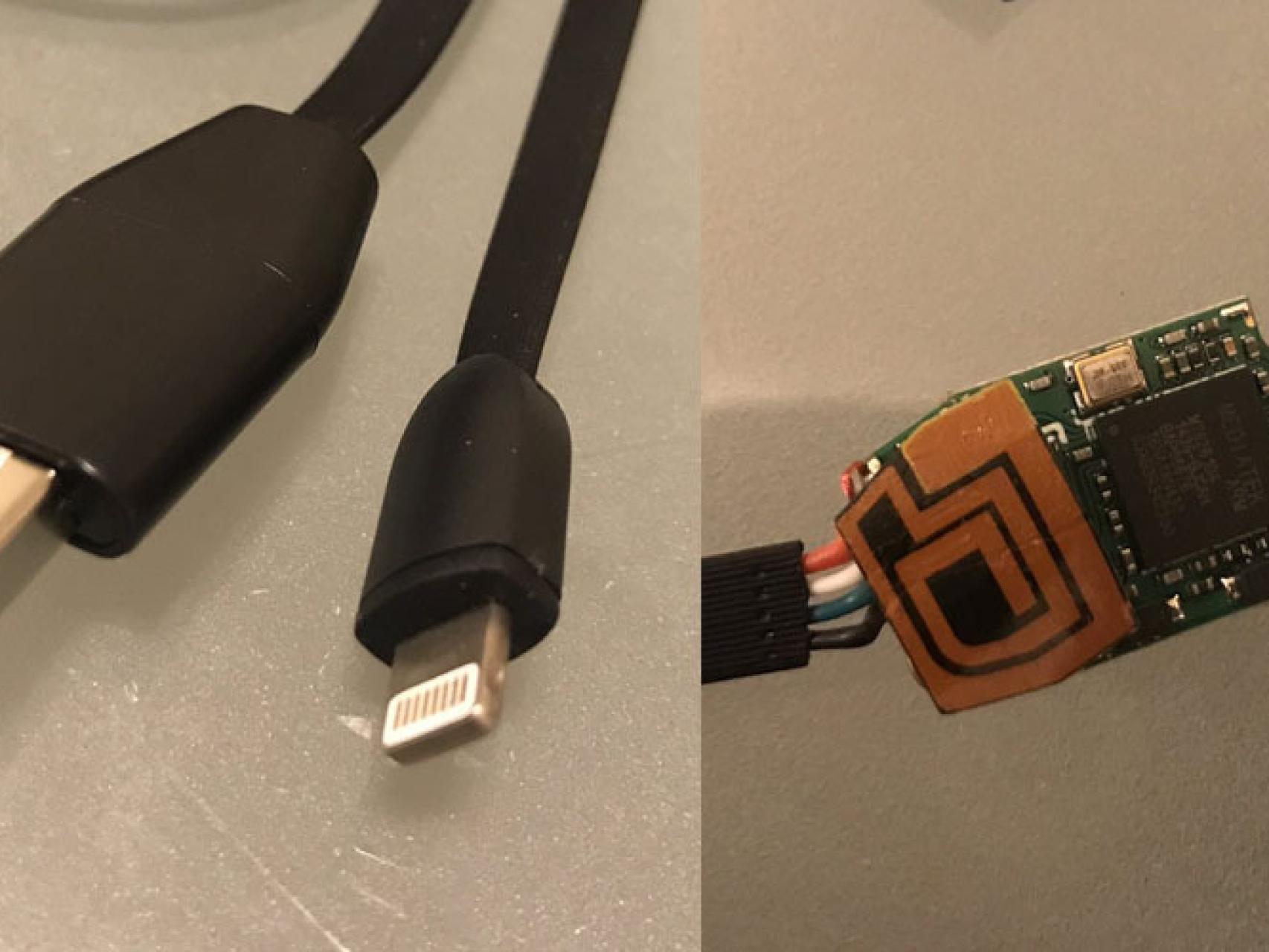 Así son los cables USB que esconden un micrófono espía dentro