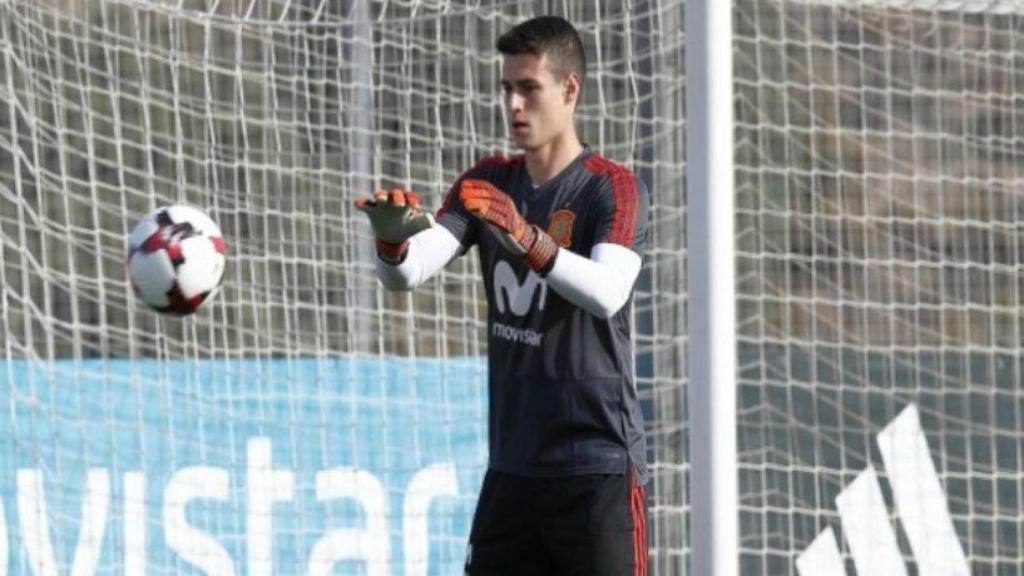 Kepa, con la Selección. Foto: sefutbol.com