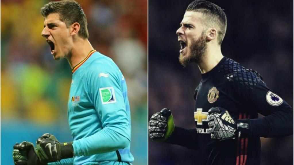 Courtois y De Gea. Fotos manutd.com y chelseafc.com