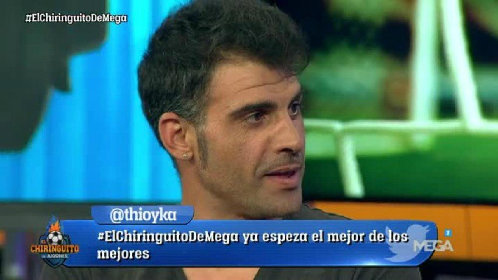 Óscar Pereiro, corazón partido en el Celta - Real Madrid   Foto: Twitter (@elchiringuitotv)