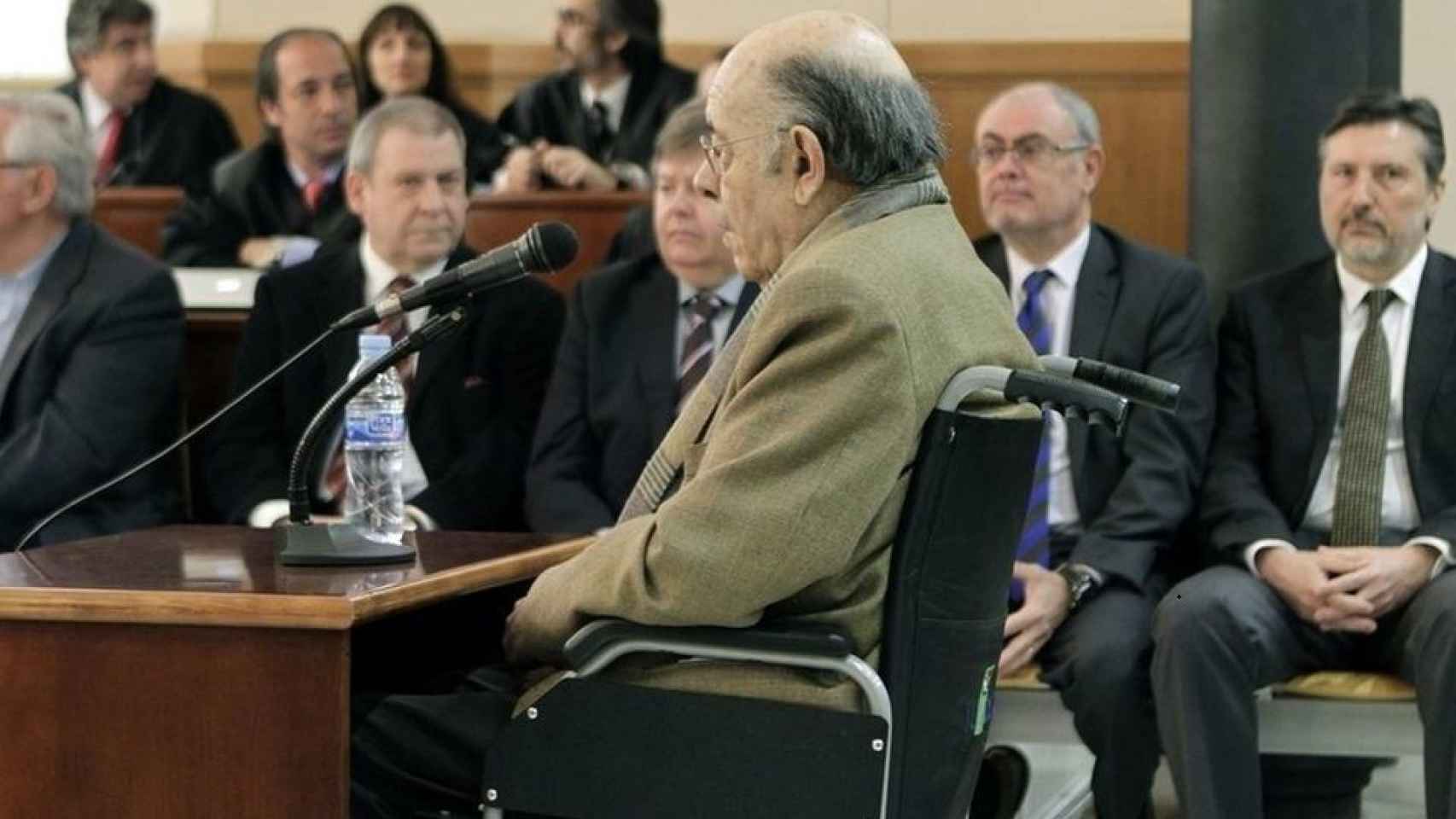 Félix Millet, durante su declaración en el juicio del caso Palau