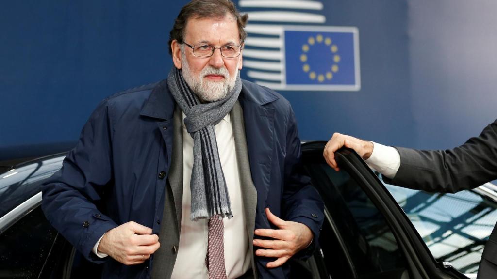 El presidente del Gobierno, Mariano Rajoy, a su llegada a la cumbre