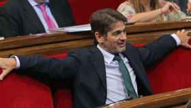 Oriol Pujol, en el Parlamento autonómico catalán.
