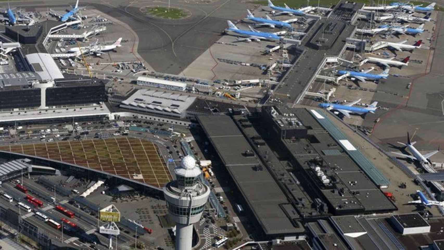 Una imagen del aeropuerto de Ámsterdam.