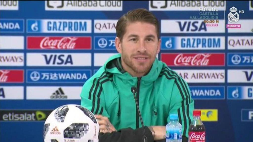 Sergio Ramos en rueda de prensa